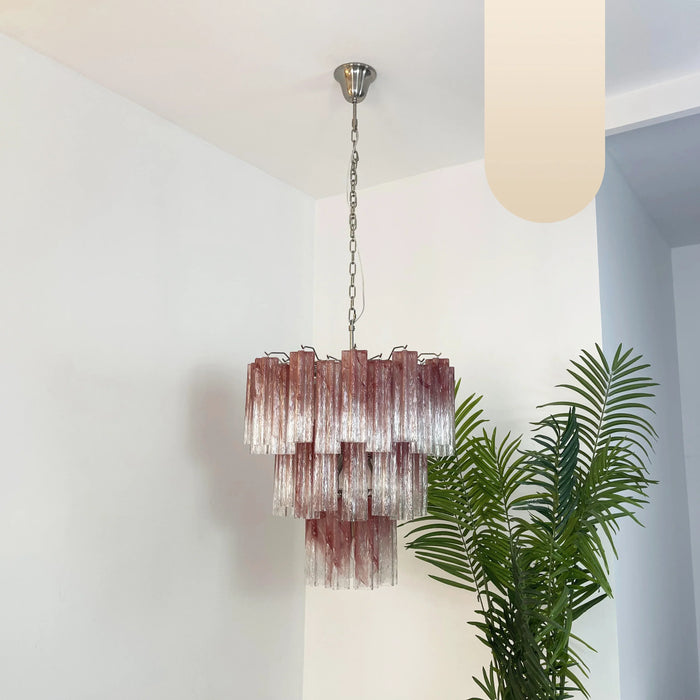 Elegant Murano Pink Rose Chandelier-DWHOME