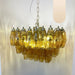 Poliedri Murano Amber Chandelier-DWHOME