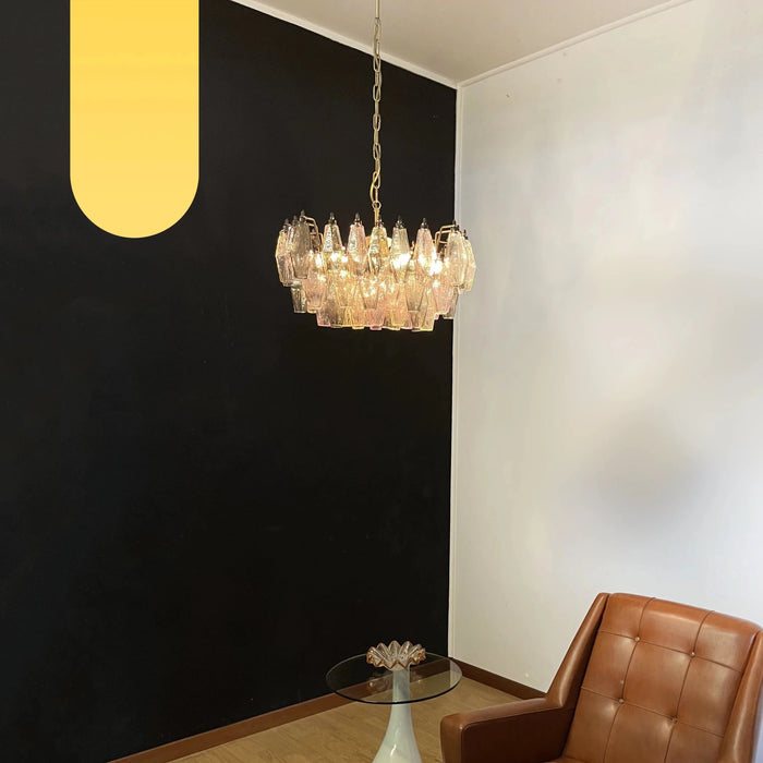 Poliedri Murano Colorful Chandelier-DWHOME