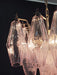 Poliedri Murano Pink Chandelier-DWHOME