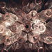 Poliedri Murano Pink Chandelier-DWHOME