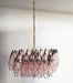 Poliedri Murano Pink Chandelier-DWHOME