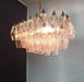 Poliedri Murano Pink Chandelier-DWHOME