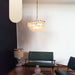 Poliedri Murano Pink Chandelier-DWHOME