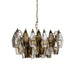 Poliedri Murano Transparent Smoked Chandelier-DWHOME