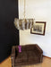 Poliedri Murano Transparent Smoked Chandelier-DWHOME