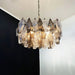 Poliedri Murano Transparent Smoked Chandelier-DWHOME