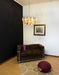 Poliedri Murano Transparent Smoked Chandelier-DWHOME