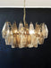 Poliedri Murano Transparent Smoked Chandelier-DWHOME