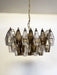 Poliedri Murano Transparent Smoked Chandelier-DWHOME