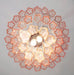 Elegant Pink Murano Glass Tube Chandelier-DWHOME