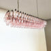 Elegant Pink Murano Poliedri Chandelier-DWHOME