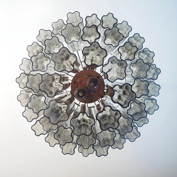 Elegant Smoke Murano Glass Tube Chandelier-DWHOME