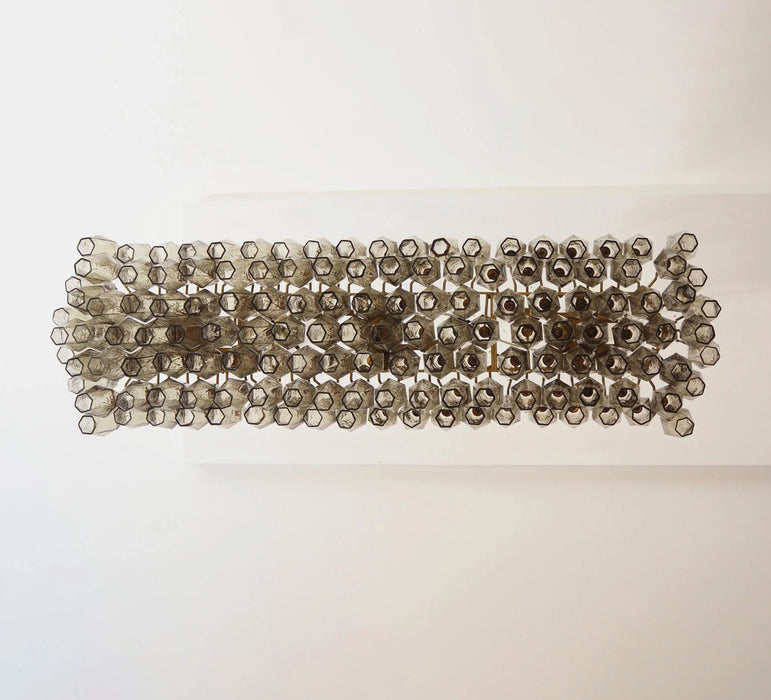 Elegant Smoked Murano Poliedri Chandelier-DWHOME