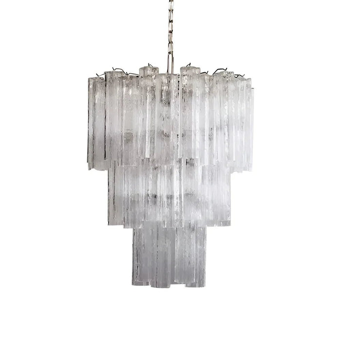 Elegant Transparent Murano Glass Tube Chandelier-DWHOME