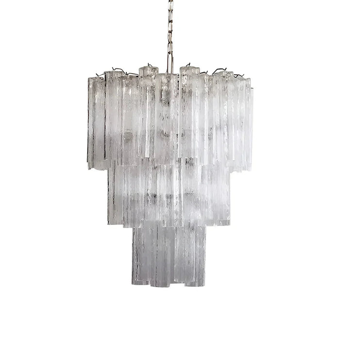 Elegant Transparent Murano Glass Tube Chandelier-DWHOME