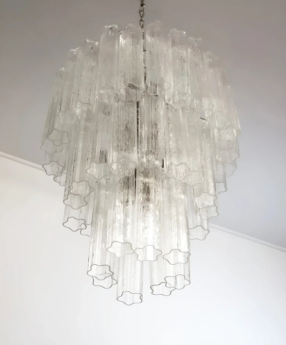 Elegant Transparent Murano Glass Tube Chandelier-DWHOME