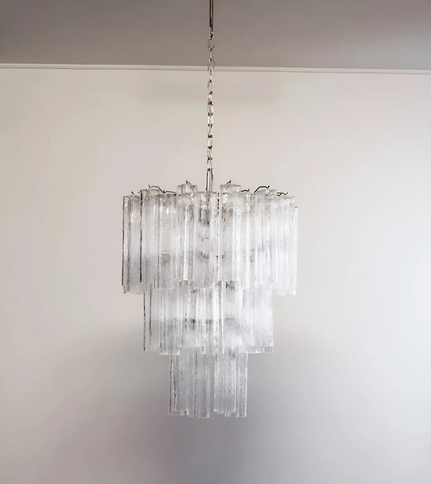 Elegant Transparent Murano Glass Tube Chandelier-DWHOME