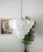 Elegant White Murano Disc Chandelier-DWHOME