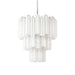 Elegant White Murano Glass Tube Chandelier-DWHOME
