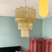 Elegant Yellow Murano Glass Tube Chandelier-DWHOME