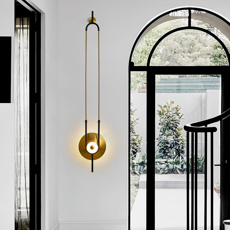 Ellipse Ring Marble Wall Light-DWHOME