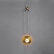 Ellipse Ring Marble Wall Light-DWHOME