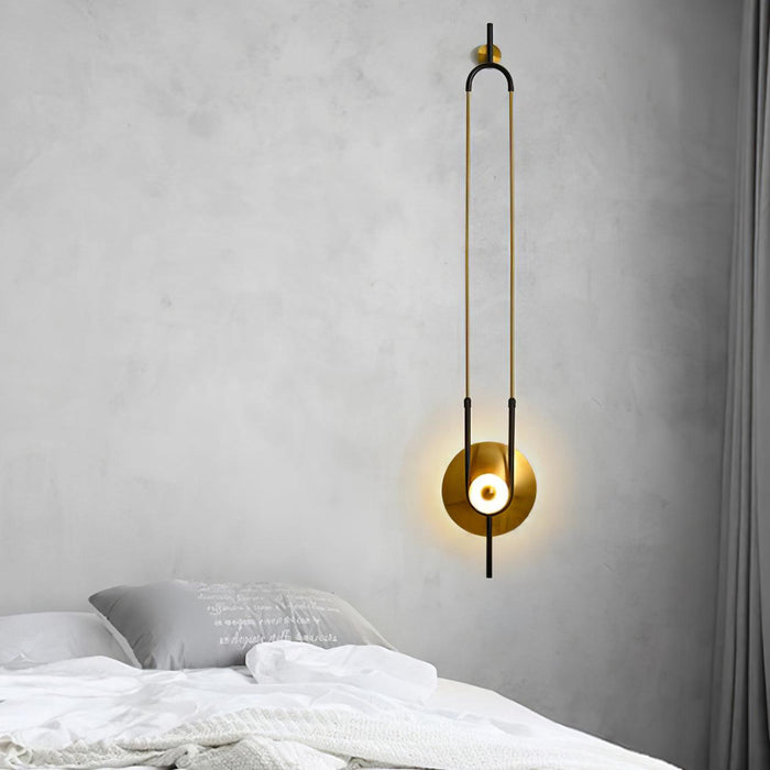 Ellipse Ring Marble Wall Light.