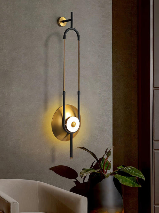 Ellipse Ring Marble Wall Light-DWHOME