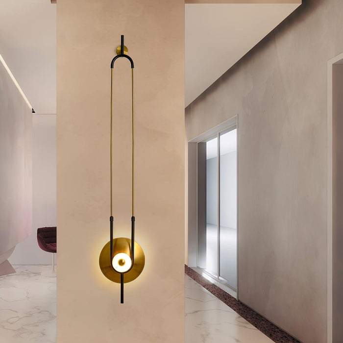 Ellipse Ring Marble Wall Light.