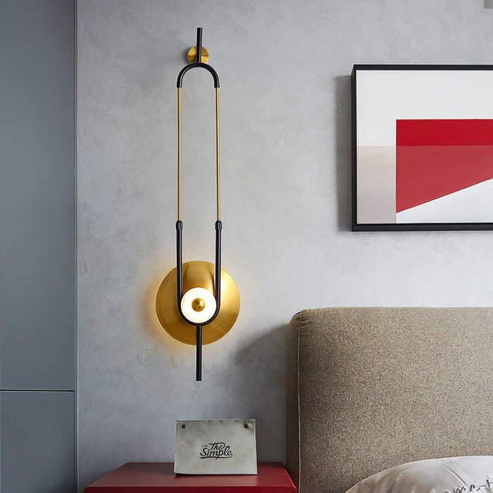 Ellipse Ring Marble Wall Light.