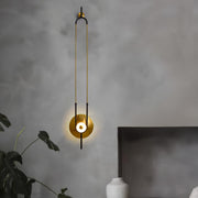 Ellipse Ring Marble Wall Light-DWHOME