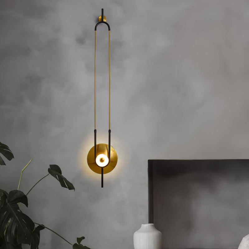 Ellipse Ring Marble Wall Light-DWHOME
