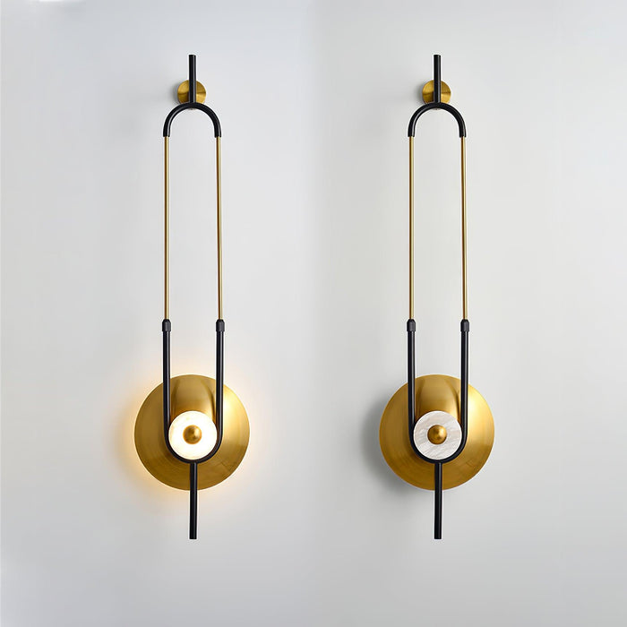 Ellipse Ring Marble Wall Light.