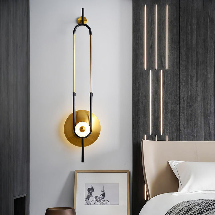 Ellipse Ring Marble Wall Light-DWHOME
