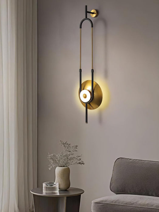 Ellipse Ring Marble Wall Light-DWHOME