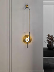 Ellipse Ring Marble Wall Light-DWHOME