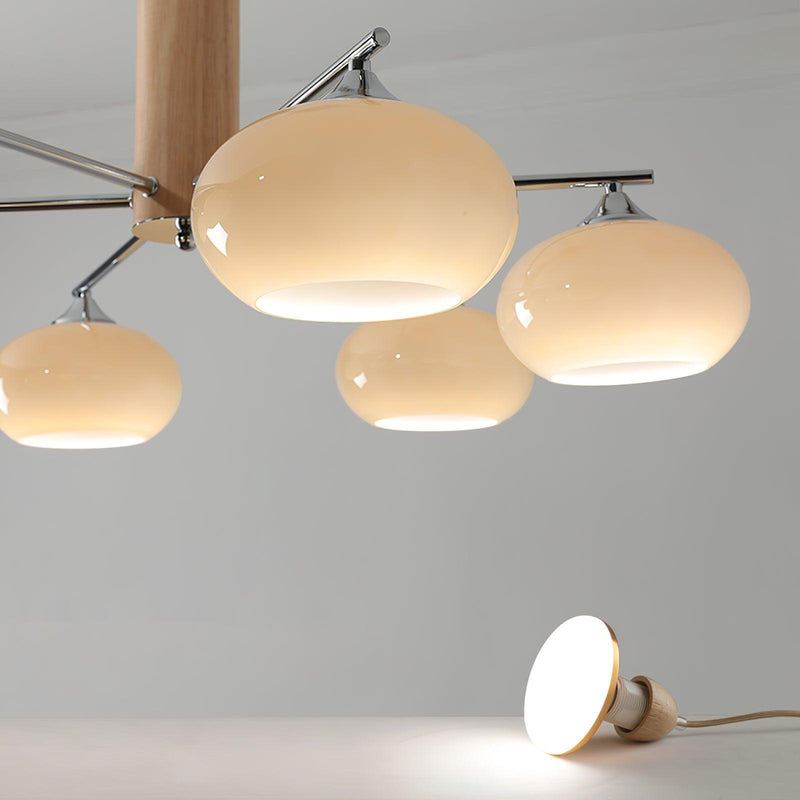 Elliptical Persimmon Chandelier-DWHOME