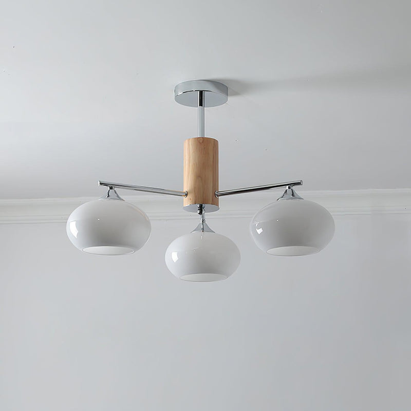 Elliptical Persimmon Chandelier-DWHOME