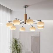 Elliptical Persimmon Chandelier-DWHOME