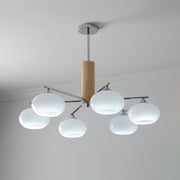 Elliptical Persimmon Chandelier-DWHOME