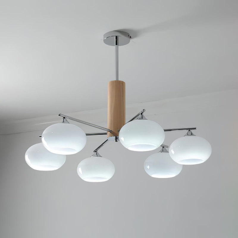 Elliptical Persimmon Chandelier-DWHOME
