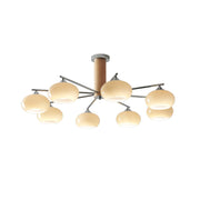 Elliptical Persimmon Chandelier-DWHOME