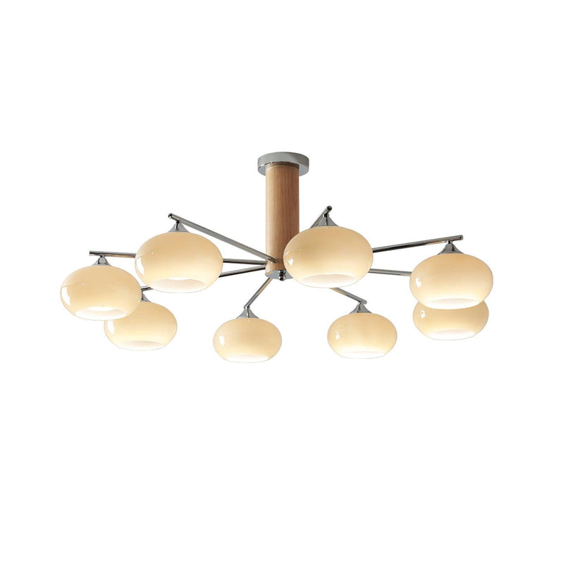 Elliptical Persimmon Chandelier-DWHOME