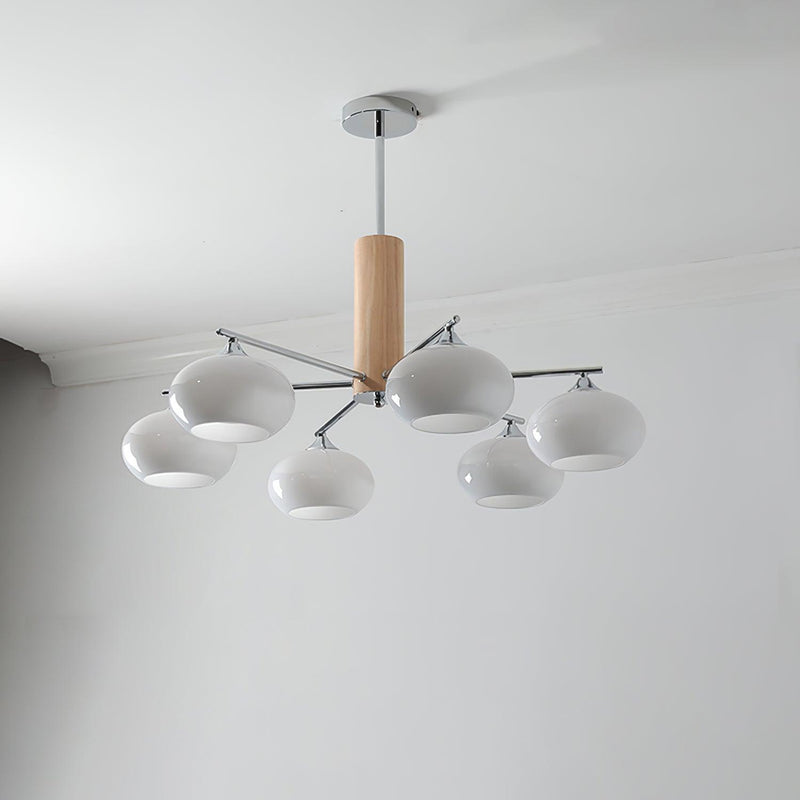 Elliptical Persimmon Chandelier-DWHOME