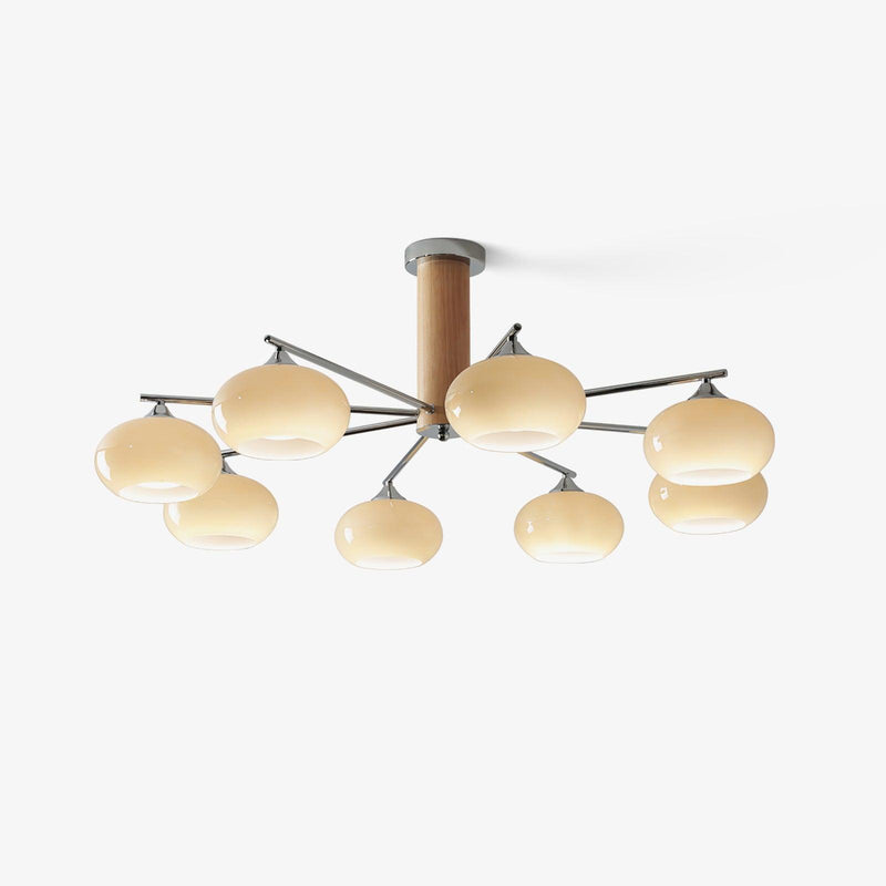 Elliptical Persimmon Chandelier-DWHOME