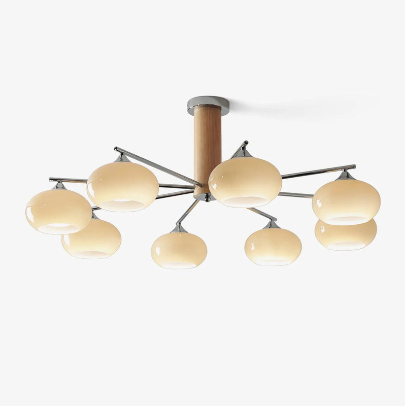 Elliptical Persimmon Chandelier-DWHOME