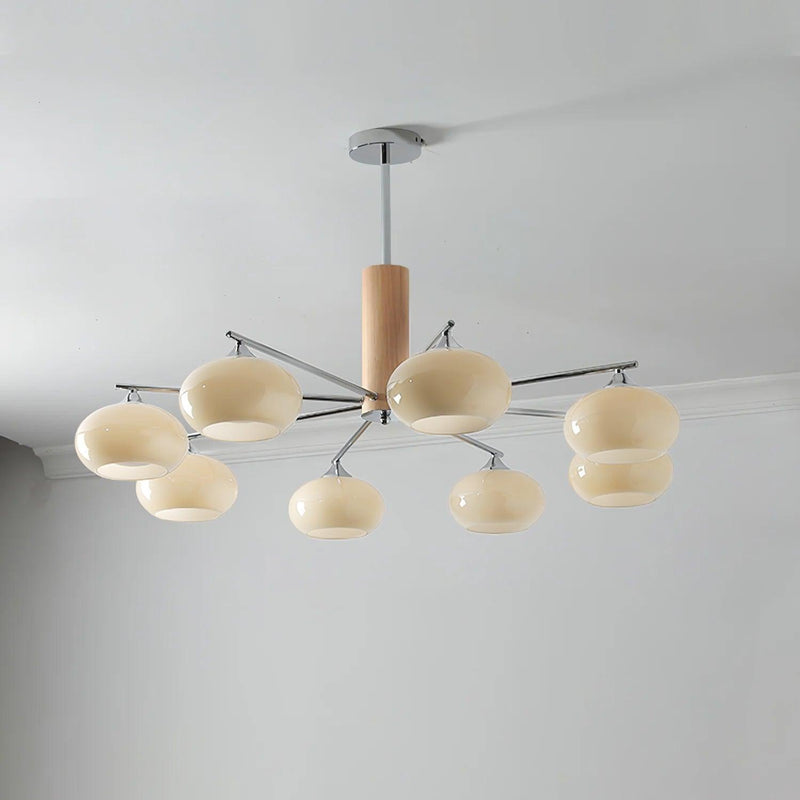 Elliptical Persimmon Chandelier-DWHOME