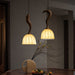 Elowen Twisted Wood Pendant Light-DWHOME
