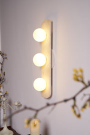 Elysian Travertine Plug-in Wall Light-DWHOME